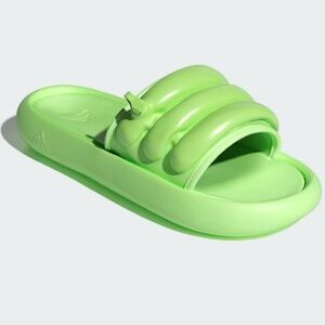 NEW Adidas Adilette ZPLAASH Green Spark Slides Sandals, Men’s Size 9